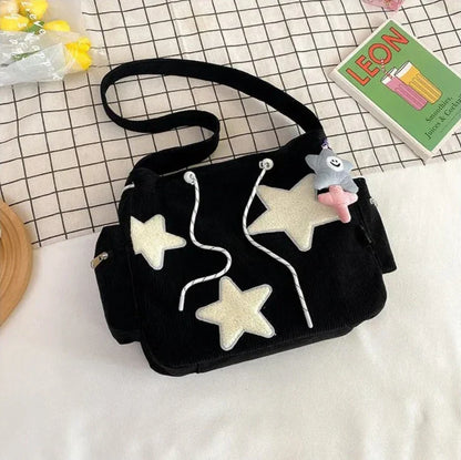 Sac bandoulière tendance et élégant pour femme avec imprimé étoiles