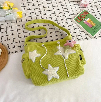 Sac bandoulière tendance et élégant pour femme avec imprimé étoiles