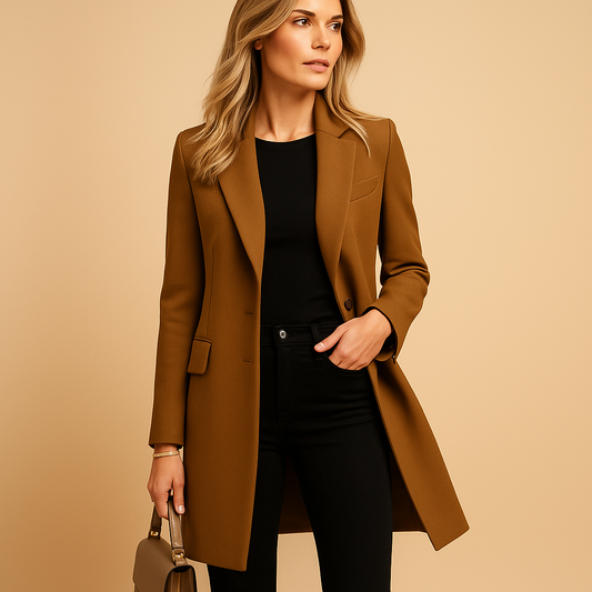 Getailleerde Dames Trenchcoat met Lange Pasvorm