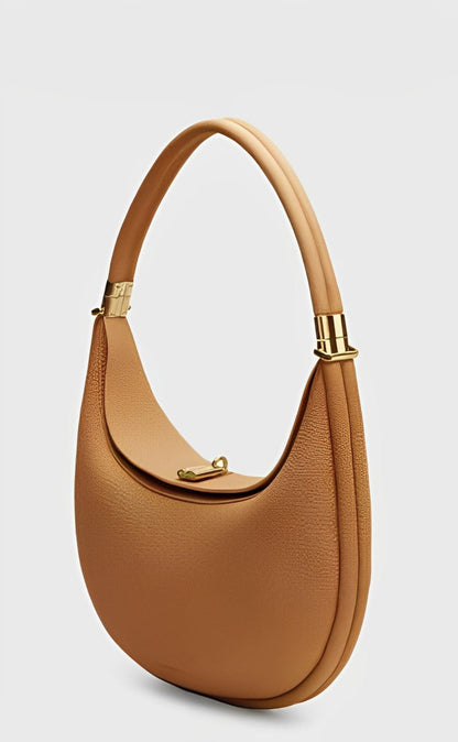 Thonia | Sac bandoulière chic et minimaliste en forme de demi-lune