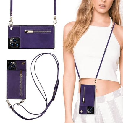 Crossbody Portemonneehoesje Voor iPhone Met Kaarthouder