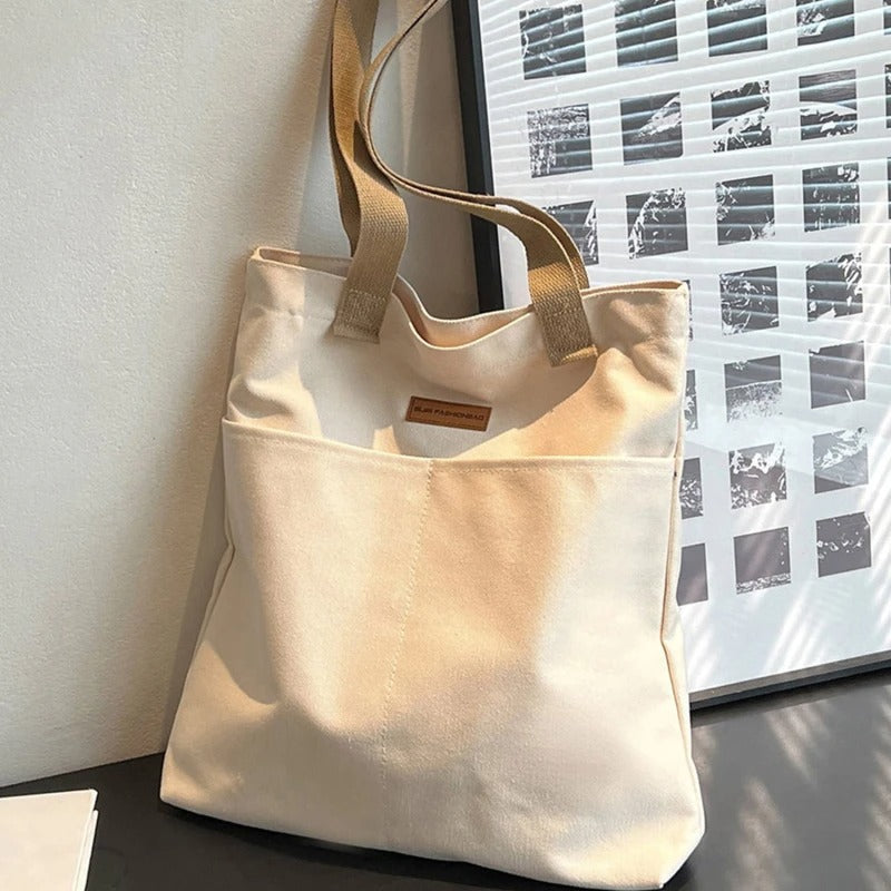 Leola | Sac bandoulière minimaliste en toile à double compartiment