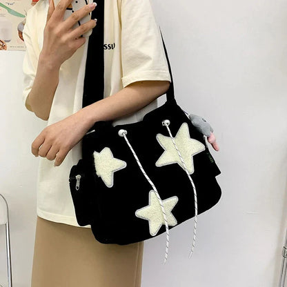 Sac bandoulière tendance et élégant pour femme avec imprimé étoiles