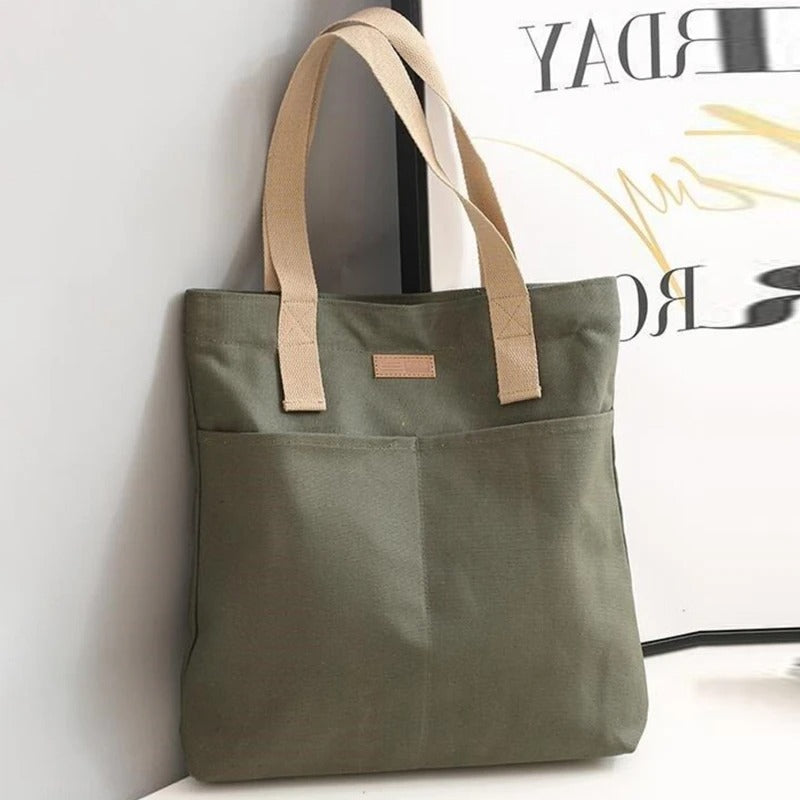 Leola | Sac bandoulière minimaliste en toile à double compartiment