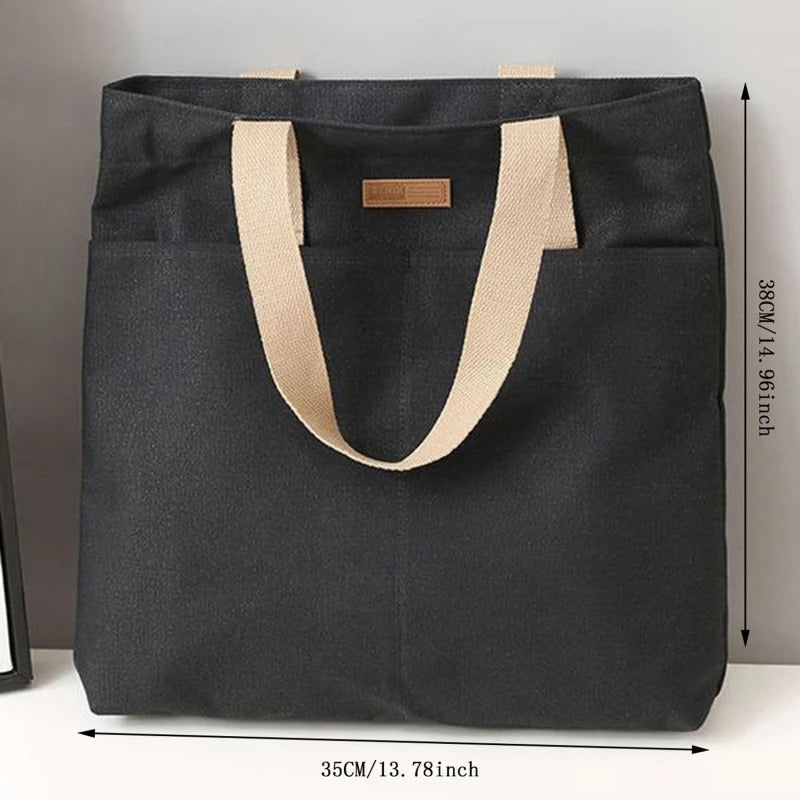 Leola | Sac bandoulière minimaliste en toile à double compartiment