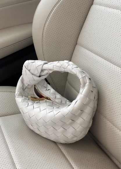 Sac à bandoulière de luxe pour femme avec détails tressés