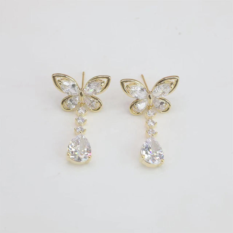 Zircon Butterfly Oorbellen - Geweldig cadeau
