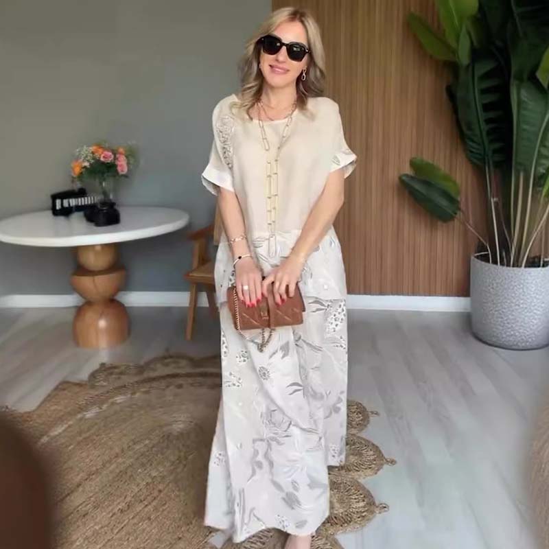 Casual 2-delige damesset met bloemenprint