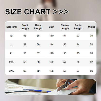 Gebreide damesloungeset met micro-uitlopende broek