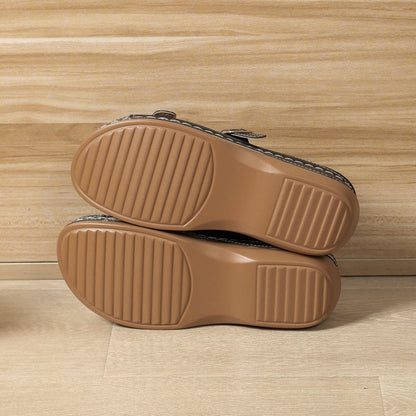 Vrouwen Ademende Dikke Zool Sleehakken