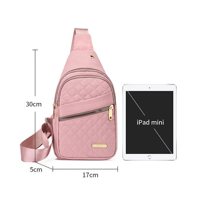 🏆️Sac bandoulière uni brodé antivol pour les voyages quotidiens