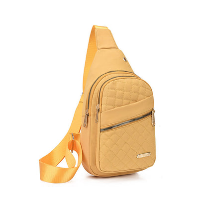 🏆️Sac bandoulière uni brodé antivol pour les voyages quotidiens