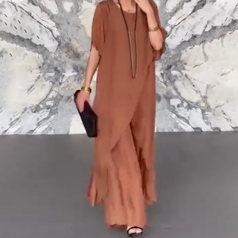 ⏳Tijdelijke korting💥Dames onregelmatige top en losse broekset