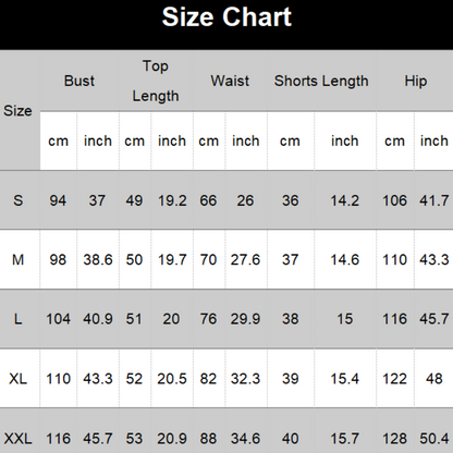 Tweedelige set bestaande uit een mouwloze top en korte broek voor dames