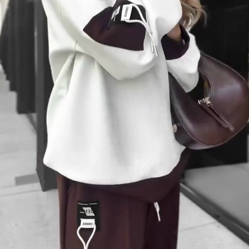 💫Herfstspecials🍁Color-Block Pullover Hoodie & Joggingbroek Set✨Opvallend Design, Comfortabel Voor Alledag!