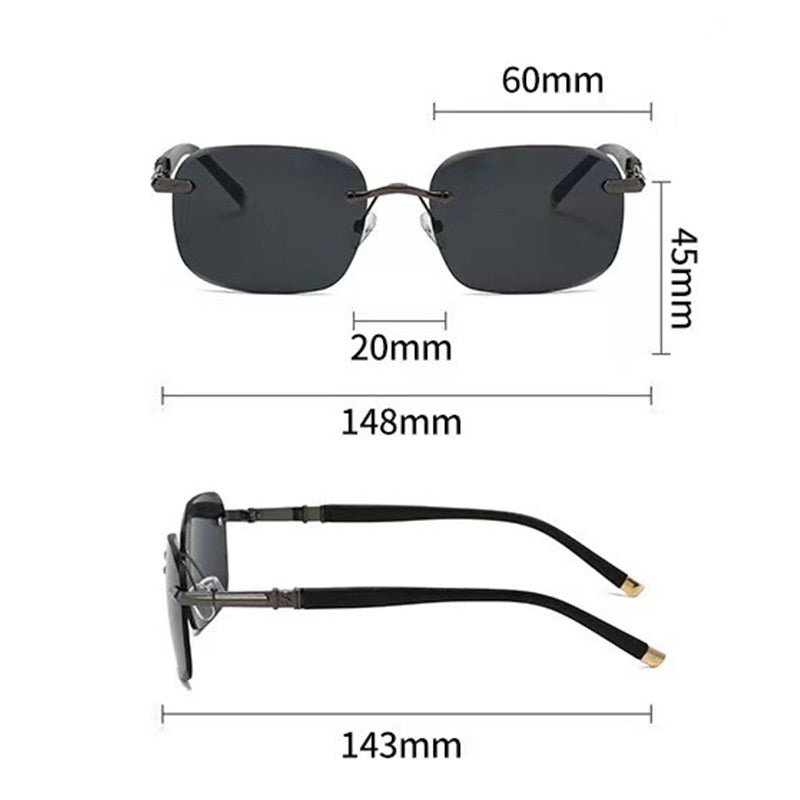 Lunettes de soleil de protection sans monture de haute qualité