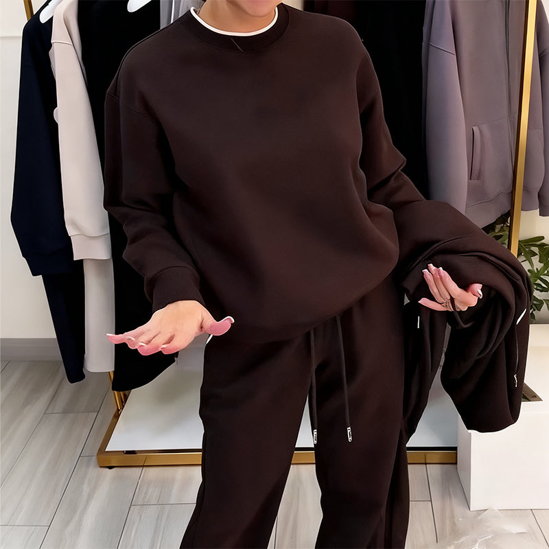 🌸 Up tot 46% korting🔥Damesmode Ronde Hals Tops ＆ Broek 2-Delige Set