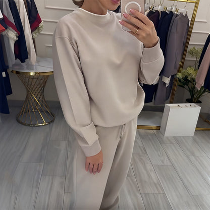 🌸 Up tot 46% korting🔥Damesmode Ronde Hals Tops ＆ Broek 2-Delige Set