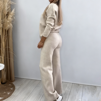 ✨ Chique & comfortabel – Twee-delige knit set die je look in één keer afmaakt