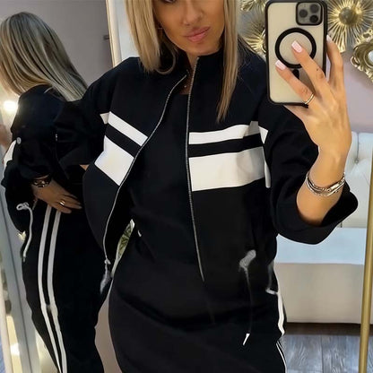 ❄️LAATSTE DAG ACTIE - 60% KORTING 💖 Damesjasje en jurkset met opstaande kraag